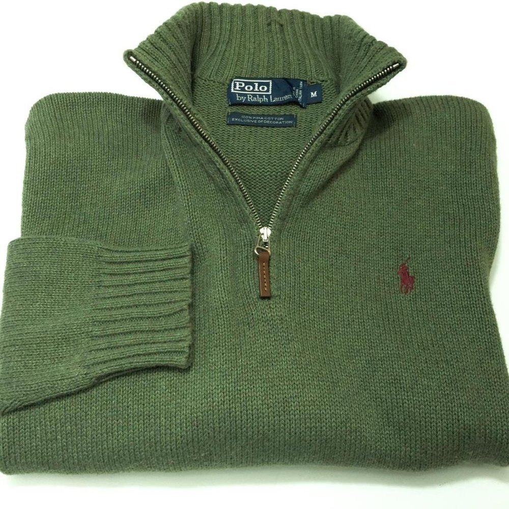 ralph lauren quarter zip sweater (mens)